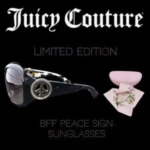 Juicy Couture Limited Edition Peace Sign BFF Sunglasses Juicy Couture | Accessories | Juicy Couture Limited Edition  main image 4